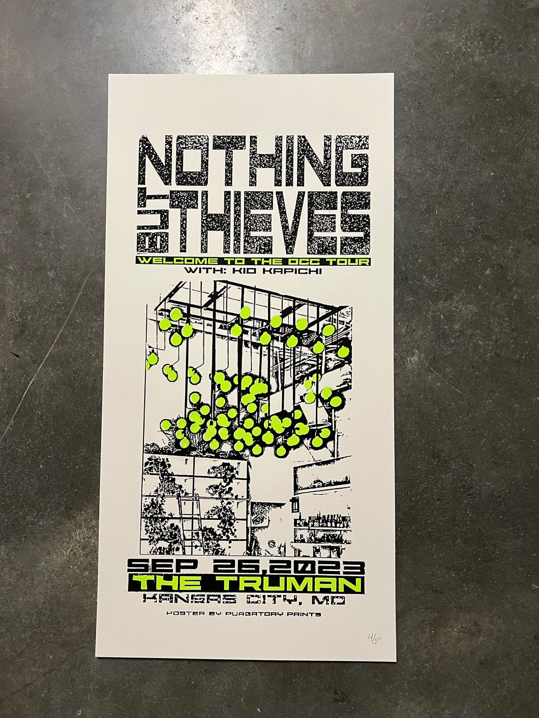 Nothing But Thieves Poster Screen Print