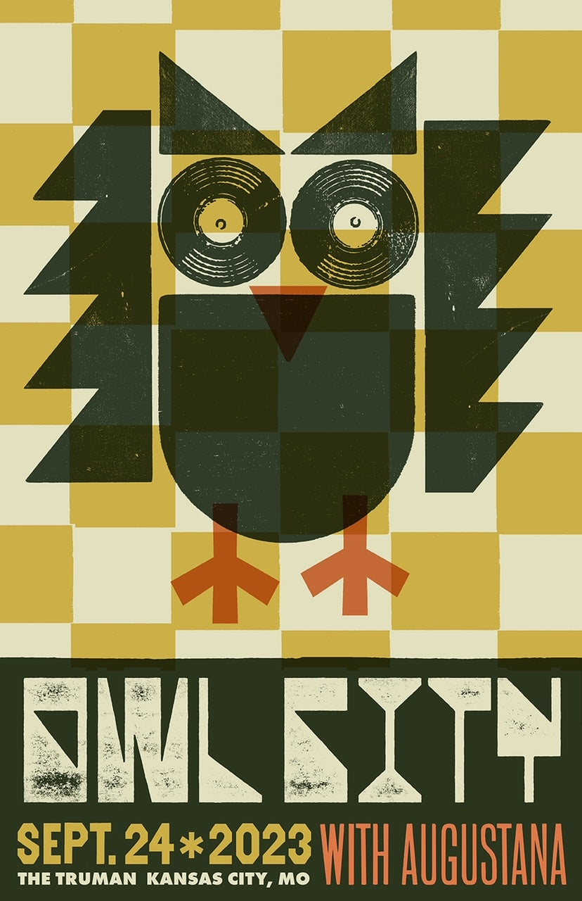 Owl City Screen Print